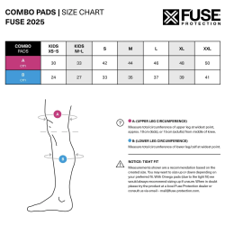 COMBO GENOUILLIERE / TIBIA / CHEVILLE FUSE ECHO 125 XXL